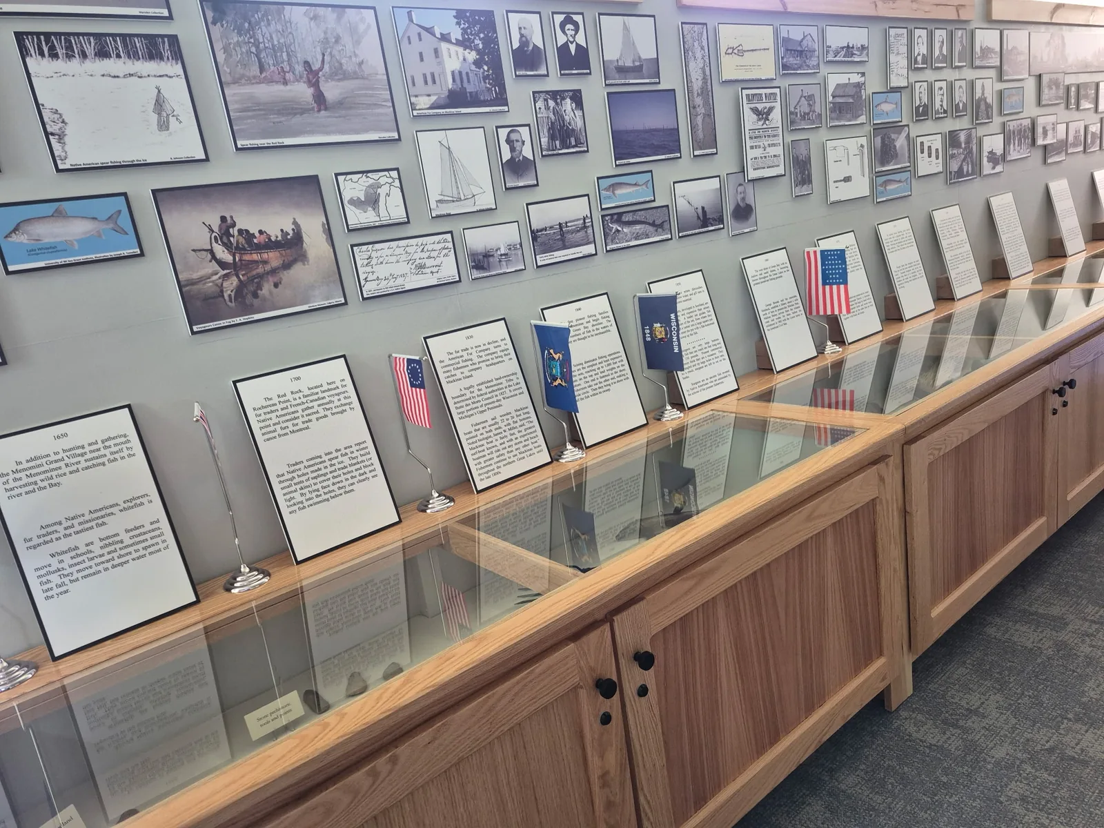 The Pioneer Room inside the Visitor Center